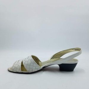 Bottega Veneta Slingback Sandal Women's Sz 7.5B White